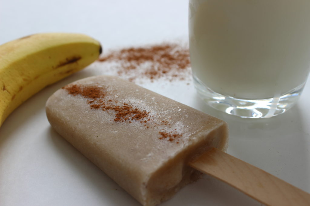 Banana Cinnamon ice pop recipe simple and healthy